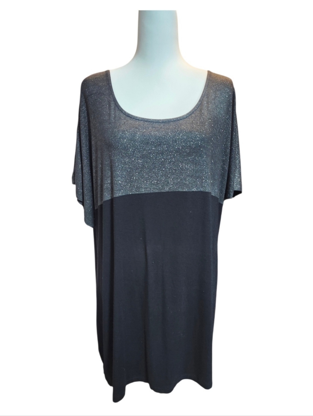 Penningtons Sparkle Top with Black Knit Bottom